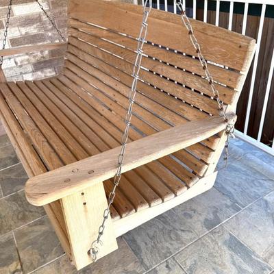 Wooden Porch Swing