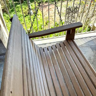 Wooden Porch Swing