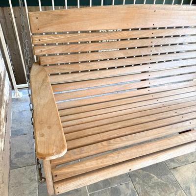 Wooden Porch Swing