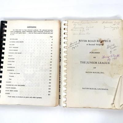 Set of 6 Vintage Cookbooks - River Road I and II, Don's Secrets, Tony Chachere's, Talk About Good, The Art of Creole Cookery
