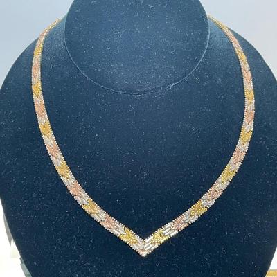 Heavy sterling silver necklace