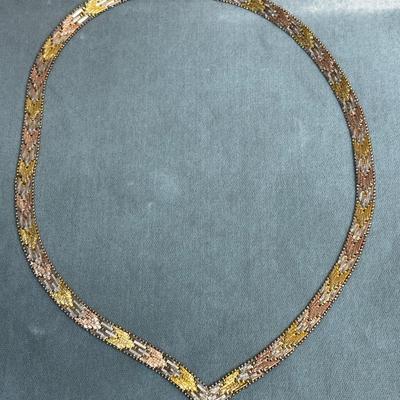 Heavy sterling silver necklace