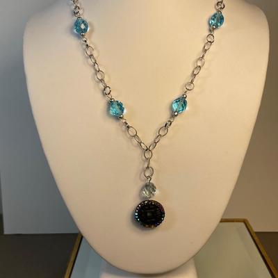 Sterling silver Y necklace