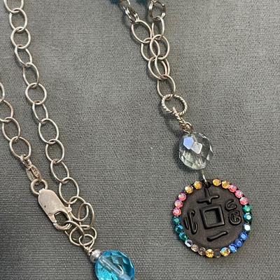 Sterling silver Y necklace