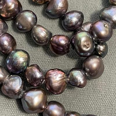 Opera length pearl necklace