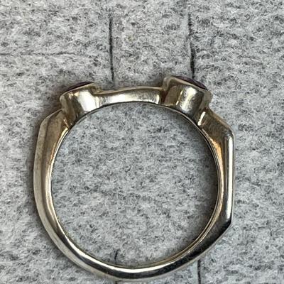 Sterling and amethyst ring 9.5