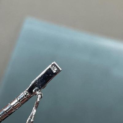 Thin Sterling Silver omega necklace