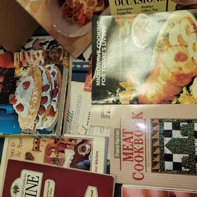 Lot of cookbooks