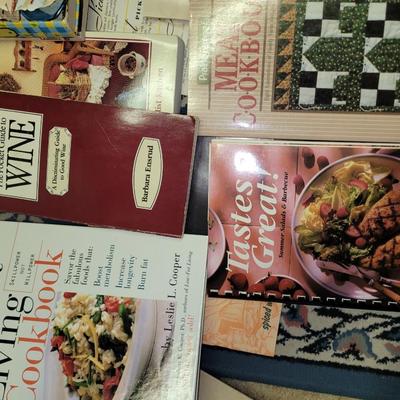 Lot of cookbooks