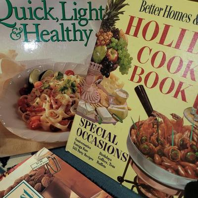 Lot of cookbooks