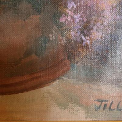Framed Original Floral Painting by Jill