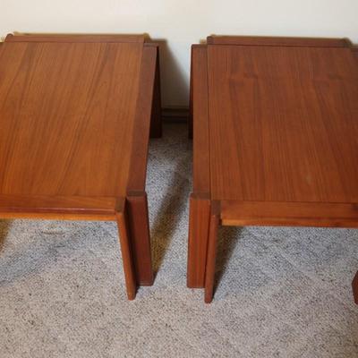 Pair of Wood Side Tables