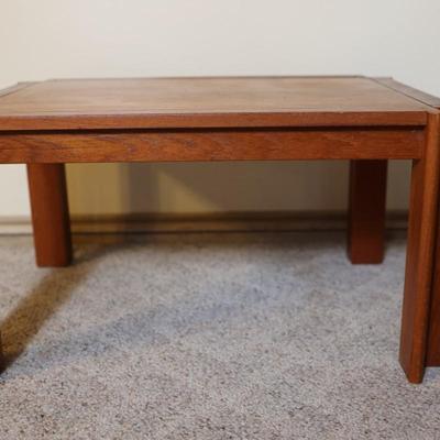 Pair of Wood Side Tables