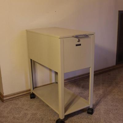 Pendaflexer Lift Top Metal Rolling Mobile File Cabinet