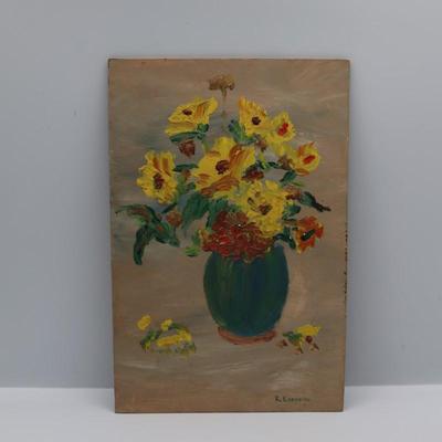 Original Painting on Wood by R. Esposito