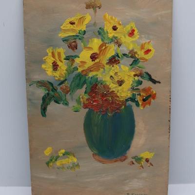Original Painting on Wood by R. Esposito