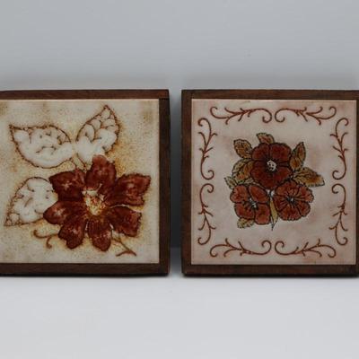 Vintage Ceramic Italy Trivets (2)