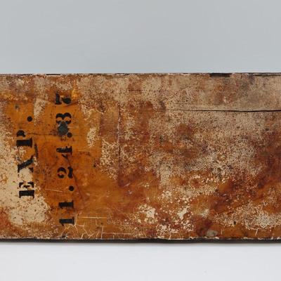 Mechanical Cast Iron Cork Press Tool Mounted on Wooden Plank