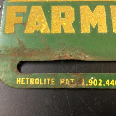 Farmers Union Oil Co Forman Metal Sign