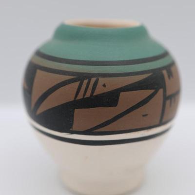 Signed Small Pottery Vase