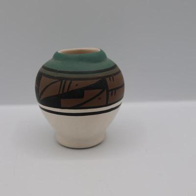 Signed Small Pottery Vase