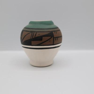 Signed Small Pottery Vase