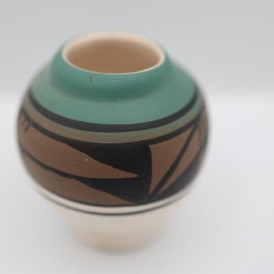 Signed Small Pottery Vase