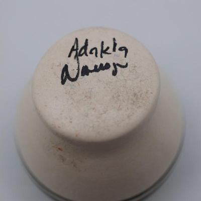 Signed Small Pottery Vase
