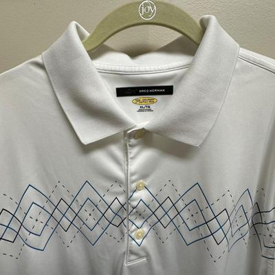Lot of 4 Greg Norman Golf Shirts, Various Patterns XL