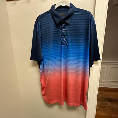 Lot of 4 Greg Norman Golf Shirts, Various Patterns XL