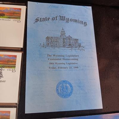 WYOMING FIRST DAY OF ISSUE