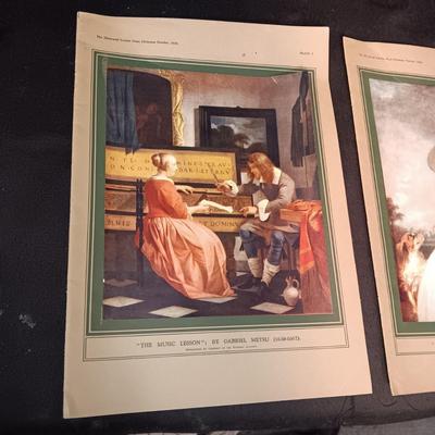 SKETCH OF WESTERN SCENE BY R J MOORE AND ARTISTS PLATES FROM 1939