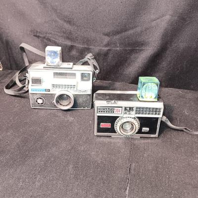 KODAK INSTAMATIC 804 & INSTAMATIC 304 CAMERA