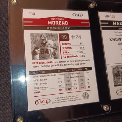 COLLEGE FOOTBALL PLAYERS SANCHEZ & MORENO TRADING CARDS