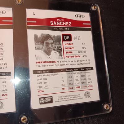 COLLEGE FOOTBALL PLAYERS SANCHEZ & MORENO TRADING CARDS