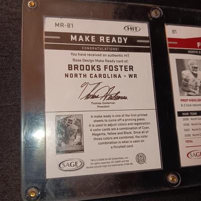 COLLEGE FOOTBALL PLAYERS FOSTER & BYRD TRADING CARDS