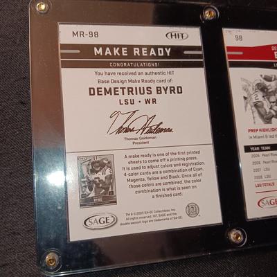 COLLEGE FOOTBALL PLAYERS FOSTER & BYRD TRADING CARDS