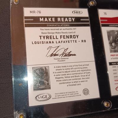 COLLEGE FOOTBALL PLAYERS FENROY, WHITE & MURPHY TRADING CARDS
