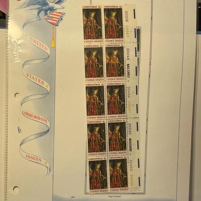 Christmas 1968 Mint Condition US Stamp Plate Block Page as Pictured. Only One $5 Shipping Charge for 1 or 100 Pages Won.