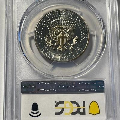 PCGS CERTIFIED 1964 PROOF-68 KENNEDY SILVER HALF DOLLAR FRESHLY GRADED. FREE DOMESTIC SHIPPING.