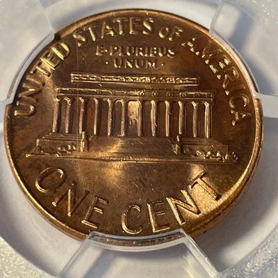 PCGS CERTIFIED 1972-S MS65 RED LINCOLN CENT FRESHLY GRADED. FREE DOMESTIC SHIPPING.