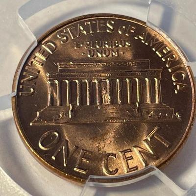 PCGS CERTIFIED 1963-P MS66 RED LINCOLN CENT FRESHLY GRADED. FREE DOMESTIC SHIPPING.