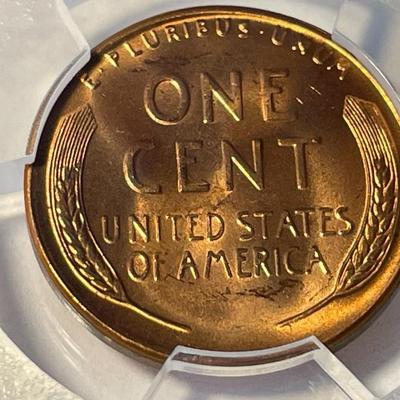 PCGS CERTIFIED 1957-D MS66 RED LINCOLN CENT FRESHLY GRADED. FREE DOMESTIC SHIPPING.