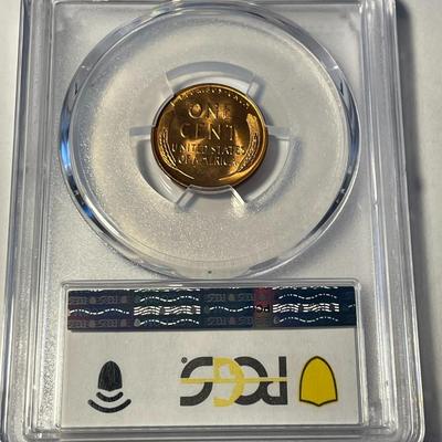 PCGS CERTIFIED 1955-D MS66 RED LINCOLN CENT FRESHLY GRADED. FREE DOMESTIC SHIPPING.