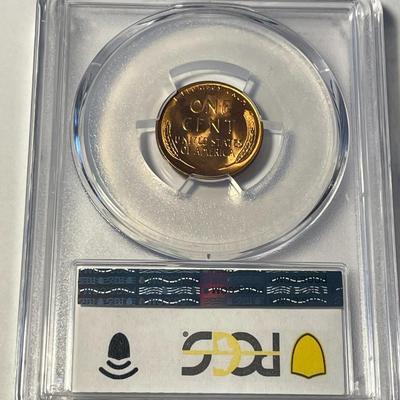PCGS CERTIFIED 1955-D MS65 RED LINCOLN CENT FRESHLY GRADED. FREE DOMESTIC SHIPPING.