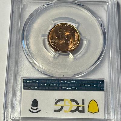 PCGS CERTIFIED 1951-D MS65 RED LINCOLN CENT FRESHLY GRADED. FREE DOMESTIC SHIPPING.
