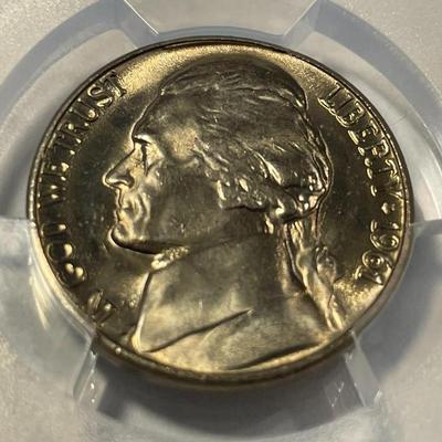 PCGS CERTIFIED 1961-P MS65 GRADED JEFFERSON NICKEL AS PICTURED. FREE DOMESTIC SHIPPING.