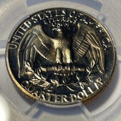 PCGS CERTIFIED 1967 SMS SP66 WASHINGTON QUARTER AS PICTURED. FREE DOMESTIC SHIPPING.