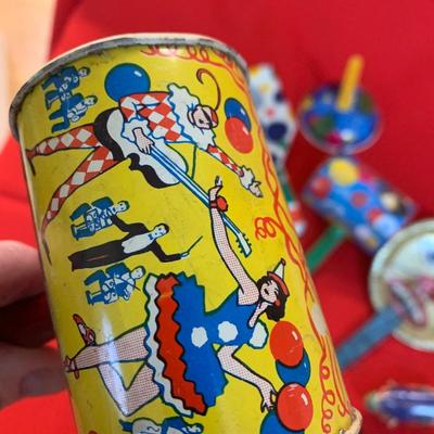 Vintage Wind-Up Toys / Noise Makers Lot