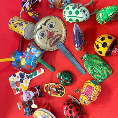 Vintage Wind-Up Toys / Noise Makers Lot